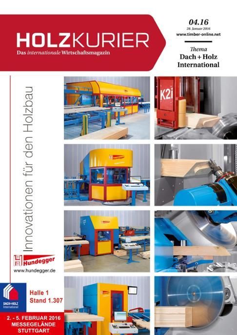Holzkurier Digital Nr. 4.2016 Holzkurier Digital Nr. 4.2016