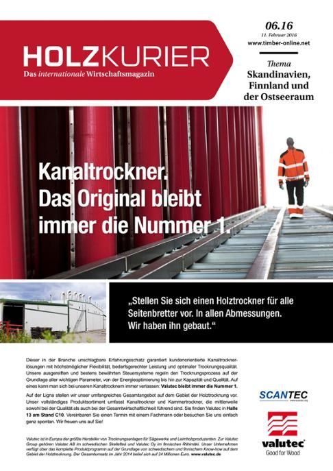 Holzkurier Digital Nr. 6.2016 Holzkurier Digital Nr. 6.2016