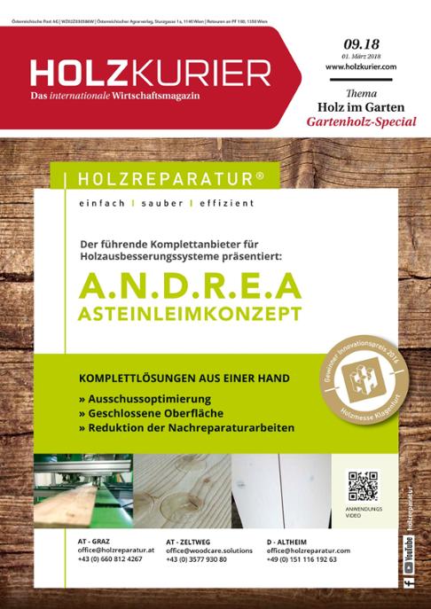 Holzkurier Digital Nr. 09.2018 Holzkurier Digital Nr. 09.2018