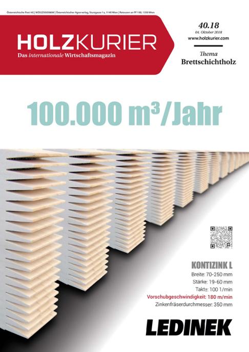 Holzkurier Digital Nr. 40.2018 Holzkurier Digital Nr. 40.2018