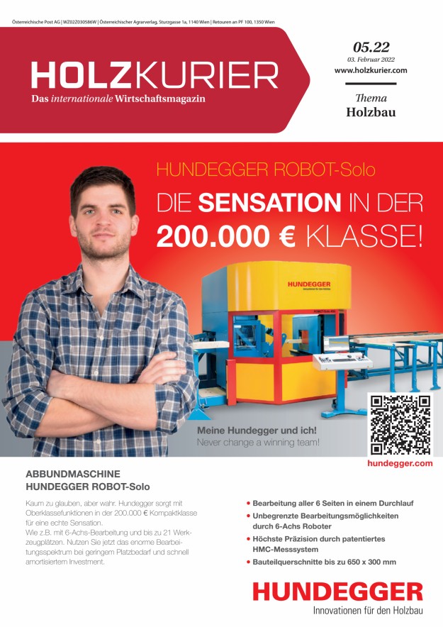 Holzkurier Digital Nr. 05.2022 Holzkurier Digital Nr. 05.2022