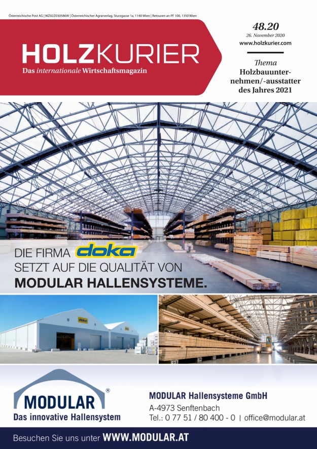 Holzkurier Digital Nr. 48.2020 Holzkurier Digital Nr. 48.2020
