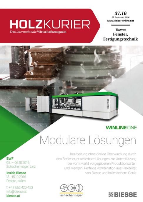 Holzkurier Digital Nr. 37.2016 Holzkurier Digital Nr. 37.2016