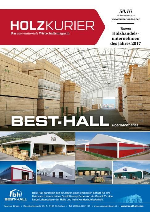 Holzkurier Digital Nr. 50.2016 Holzkurier Digital Nr. 50.2016