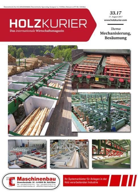 Holzkurier Digital Nr. 33.2017 Holzkurier Digital Nr. 33.2017
