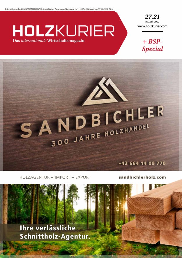 Holzkurier Digital Nr. 27.2021 Holzkurier Digital Nr. 27.2021