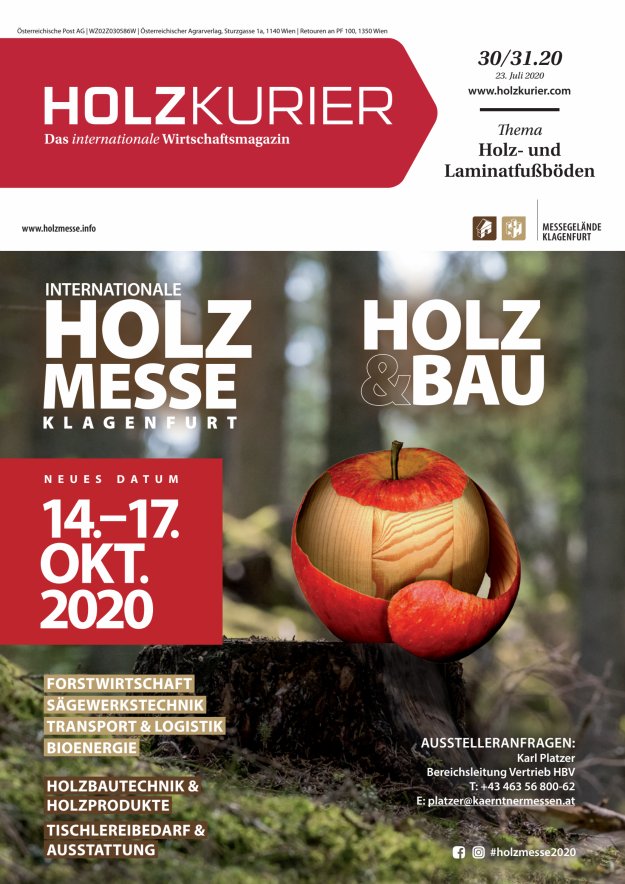Holzkurier Digital Nr. 30.2020 Holzkurier Digital Nr. 30.2020