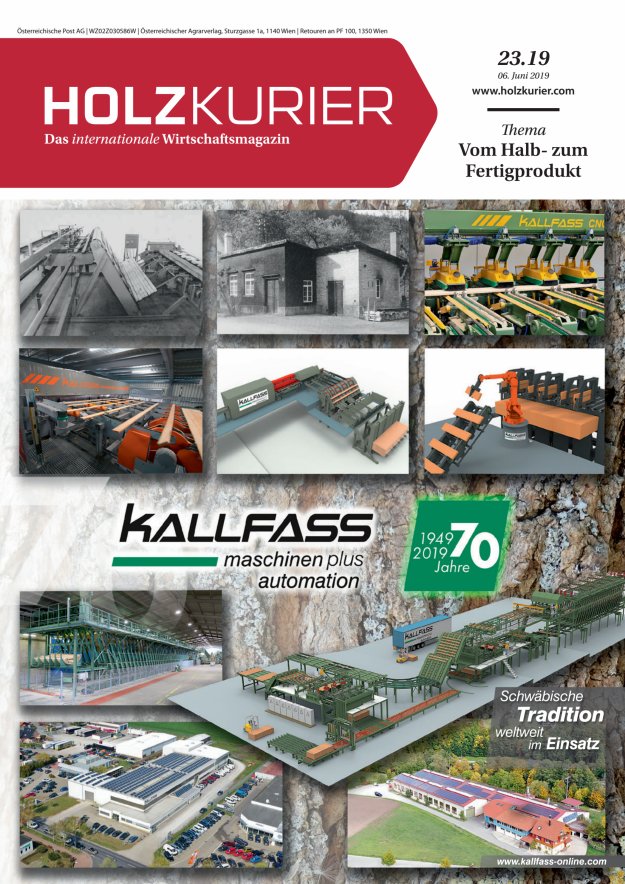 Holzkurier Digital Nr. 23.2019 Holzkurier Digital Nr. 23.2019