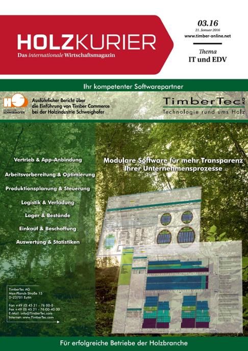 Holzkurier Digital Nr. 3.2016 Holzkurier Digital Nr. 3.2016