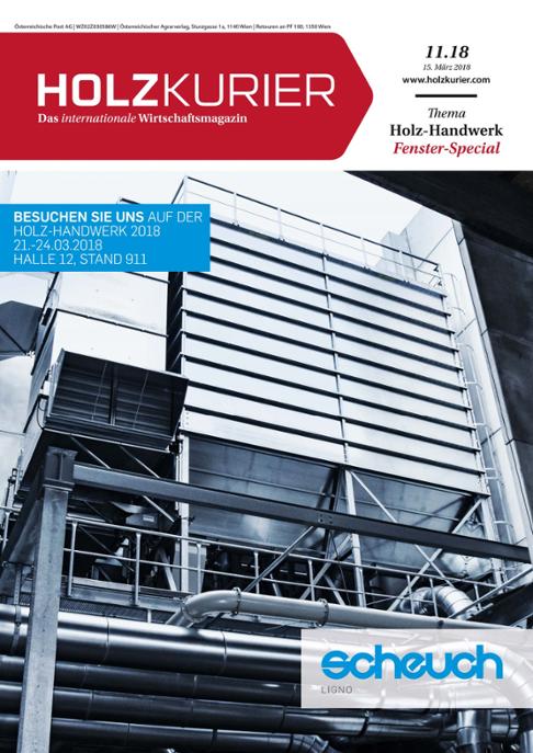 Holzkurier Digital Nr. 11.2018 Holzkurier Digital Nr. 11.2018