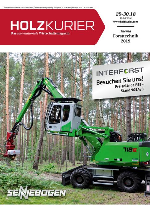 Holzkurier Digital Nr. 29-30.2018 Holzkurier Digital Nr. 29-30.2018