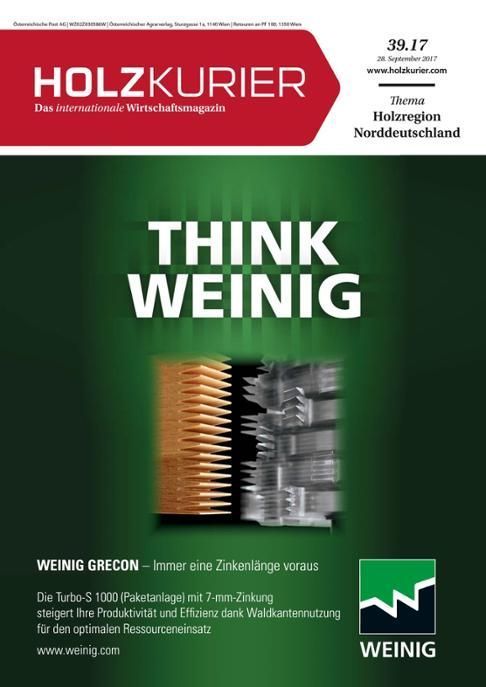 Holzkurier Digital Nr. 39.2017 Holzkurier Digital Nr. 39.2017