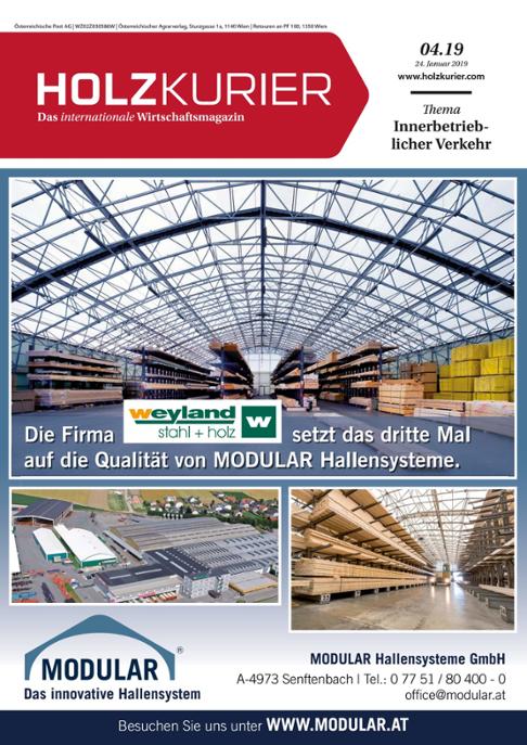 Holzkurier Digital Nr. 04.2019 Holzkurier Digital Nr. 04.2019