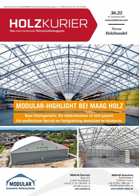 Holzkurier Digital Nr. 36.2025 Holzkurier Digital Nr. 36.2025