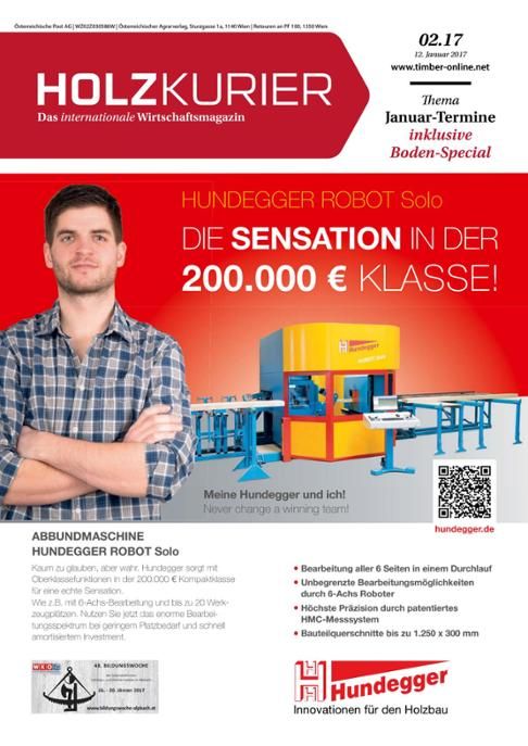Holzkurier Digital Nr. 2.2017 Holzkurier Digital Nr. 2.2017
