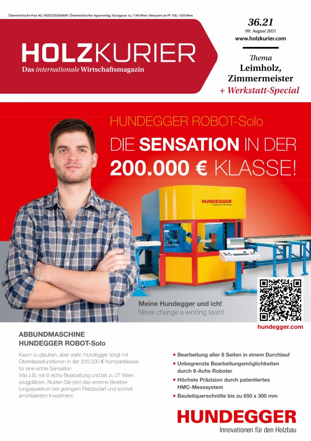 Holzkurier Digital Nr. 36.2021 Holzkurier Digital Nr. 36.2021