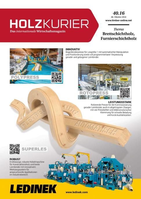 Holzkurier Digital Nr. 40.2016 Holzkurier Digital Nr. 40.2016
