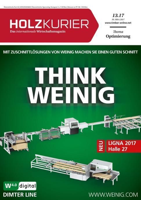 Holzkurier Digital Nr. 13.2017 Holzkurier Digital Nr. 13.2017