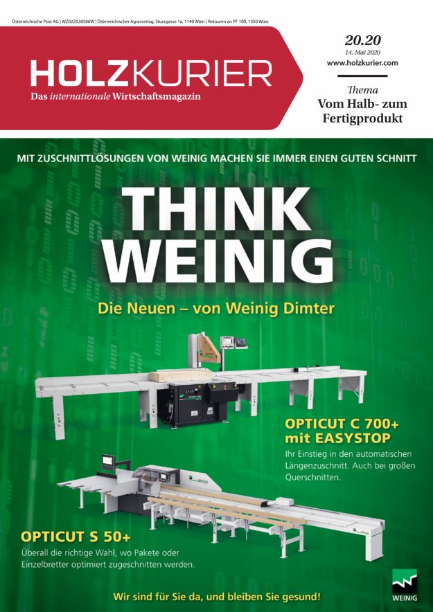 Holzkurier Digital Nr. 20.2020 Holzkurier Digital Nr. 20.2020