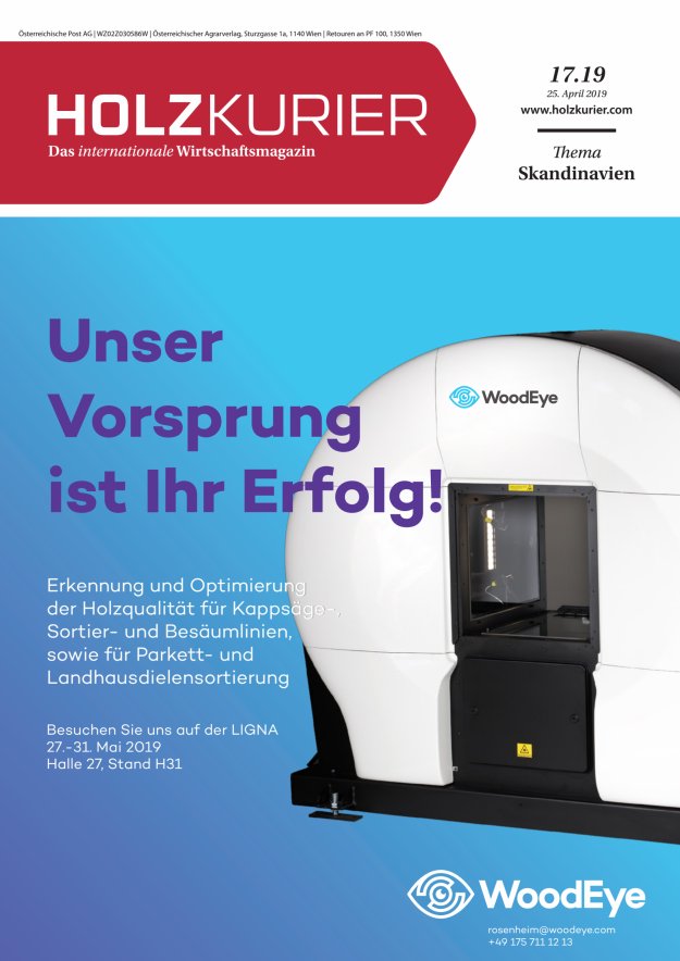 Holzkurier Digital Nr. 17.2019 Holzkurier Digital Nr. 17.2019