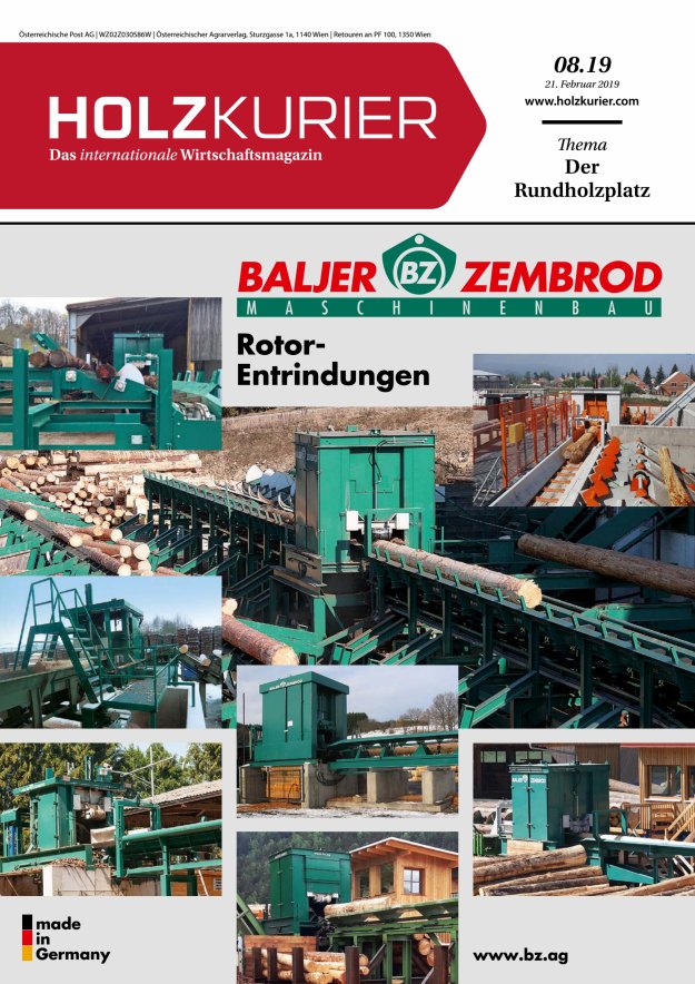 Holzkurier Digital Nr. 08.2019 Holzkurier Digital Nr. 08.2019