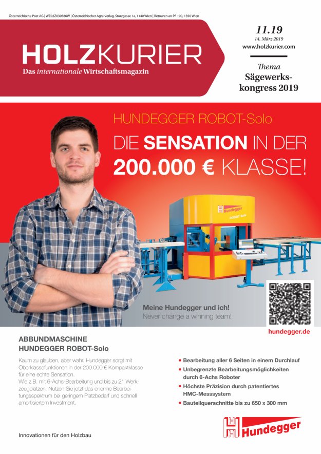 Holzkurier Digital Nr. 11.2019 Holzkurier Digital Nr. 11.2019